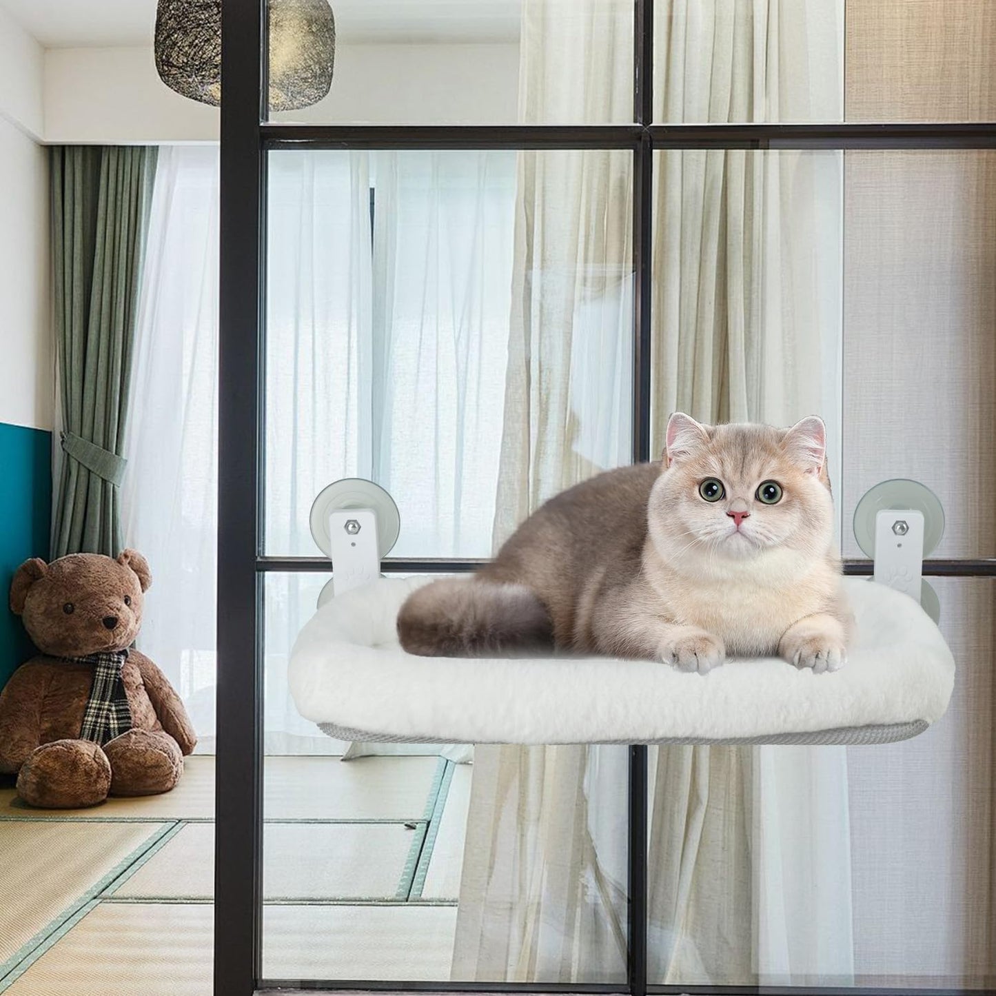 Foldable Cordless Cat Window Perch