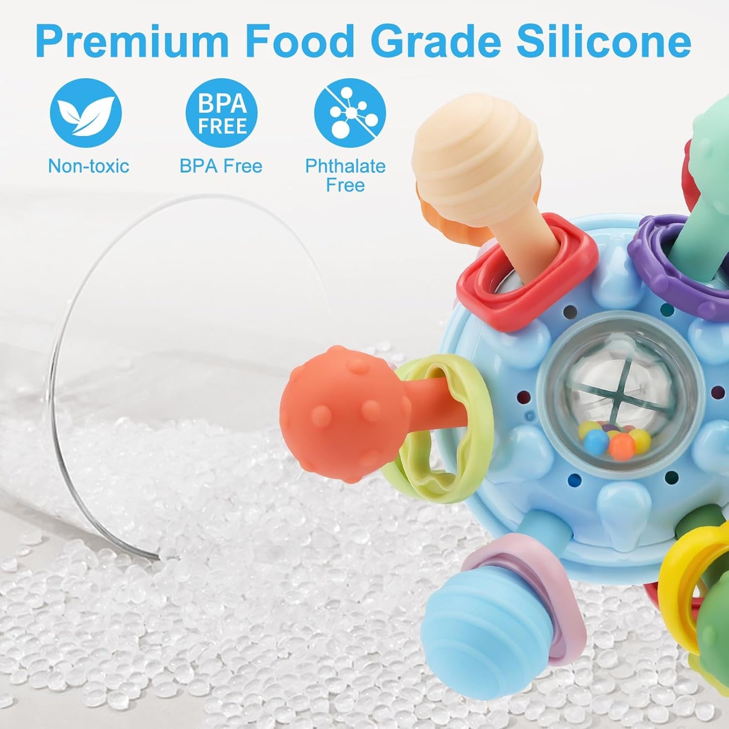 Baby Montessori Sensory Toys for 0-6 6-12 Months