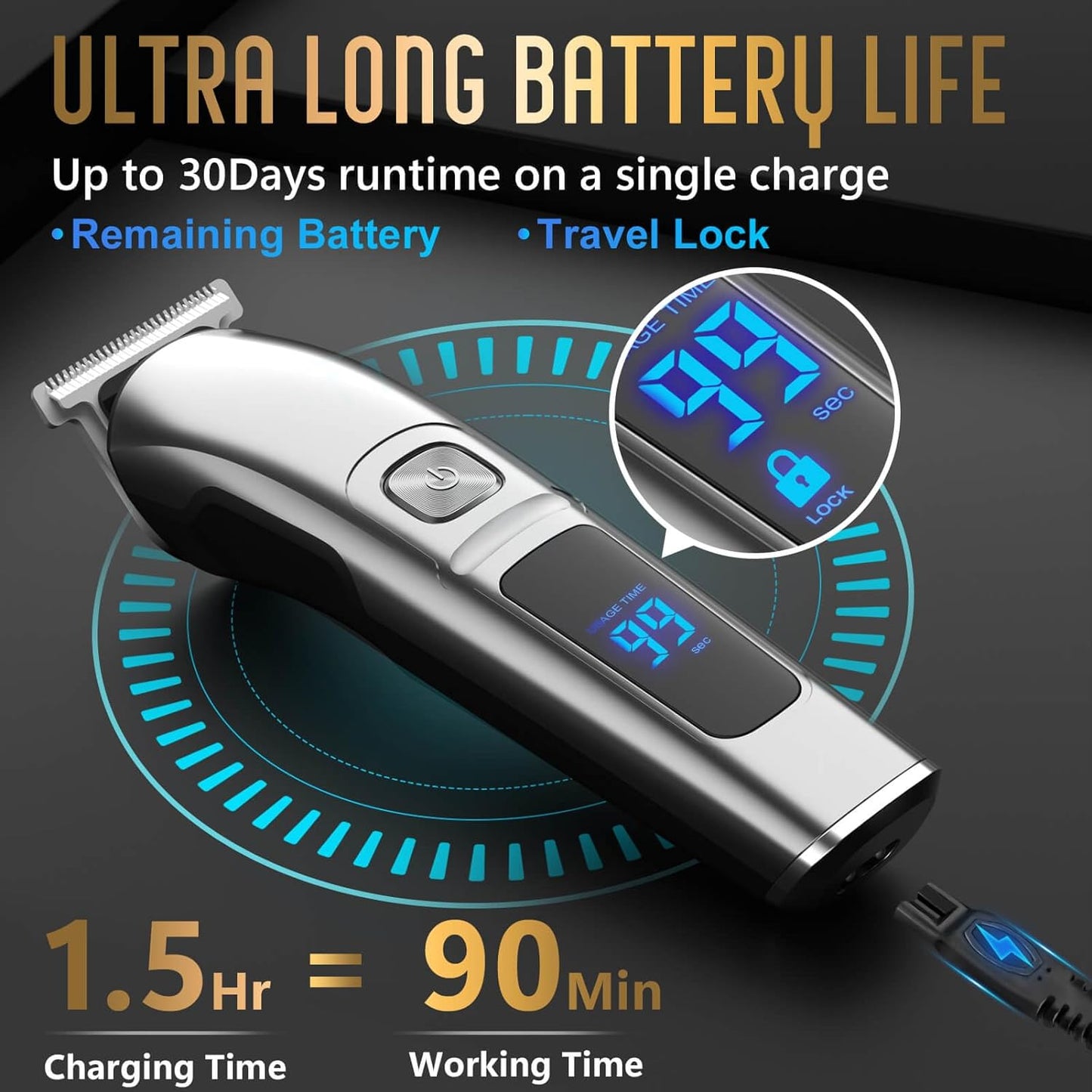 Ufree Beard Waterproof Trimmer for Men