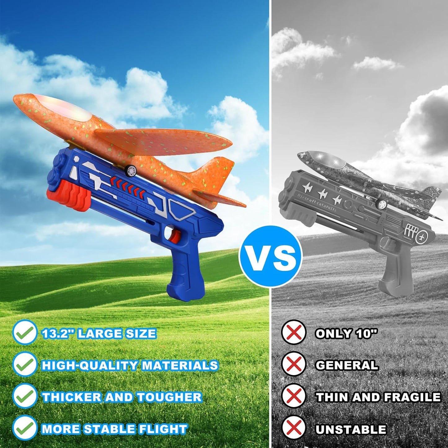 3-Pack Airplane Launcher Toys