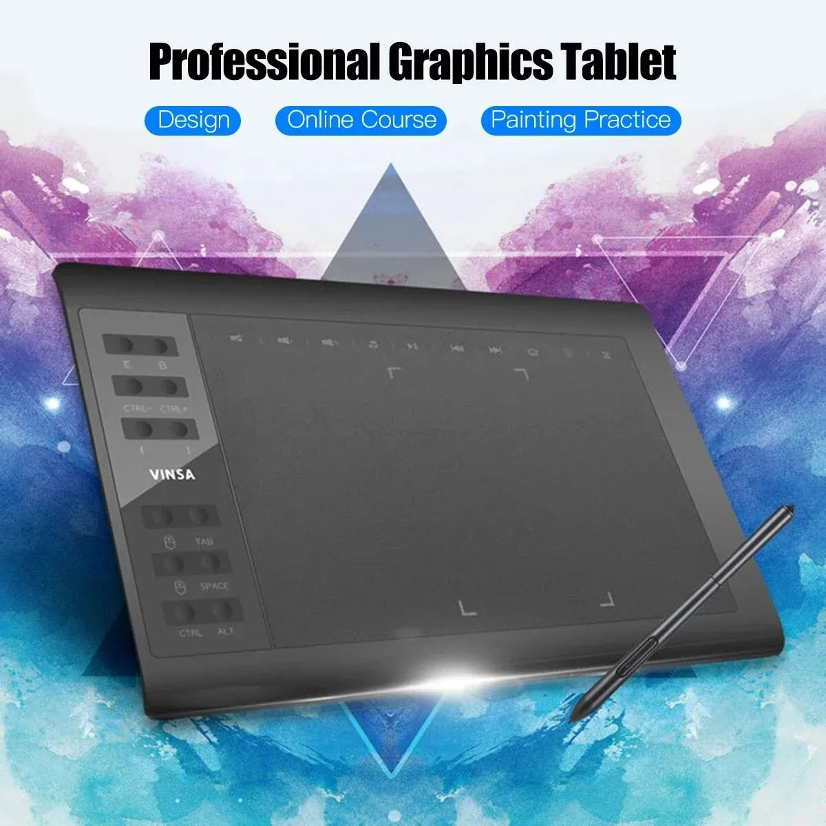 10x6 Inch Professional Graphics Drawing Tablet