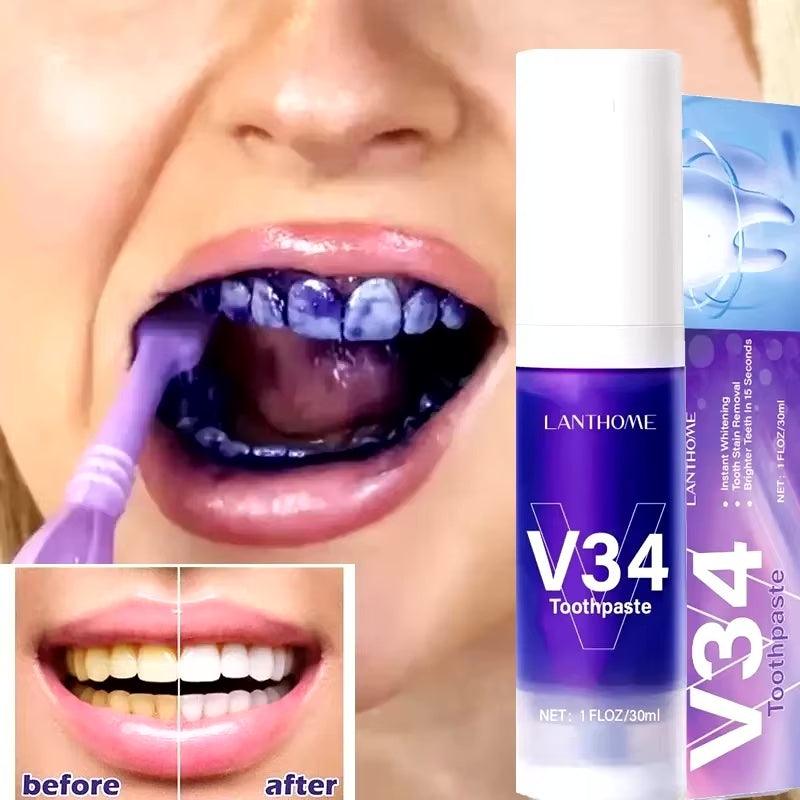 Teeth Whitening Toothpaste Mousse Remove Plaque Stains - Multi Mart