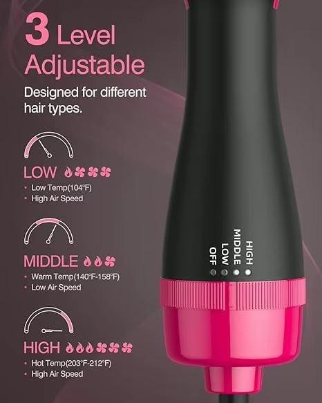 Hot Brush Styling Hair Straightener. - Multi Mart