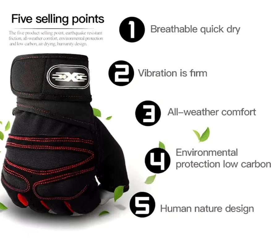 Unisex Gym Workout Gloves For Weight Lifting - Multi Mart