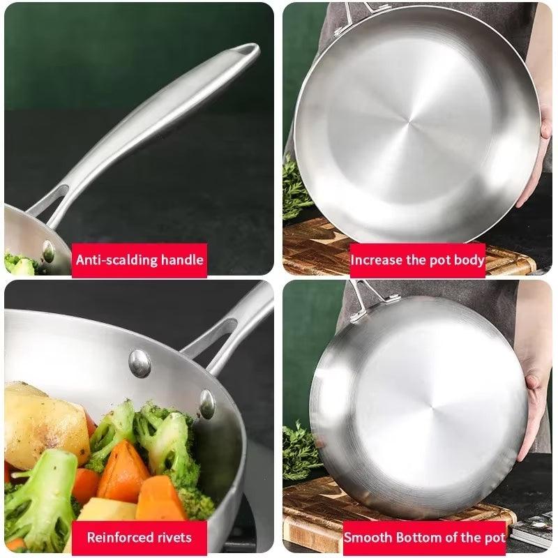 Stainless Steel Frying Pan - Multi Mart