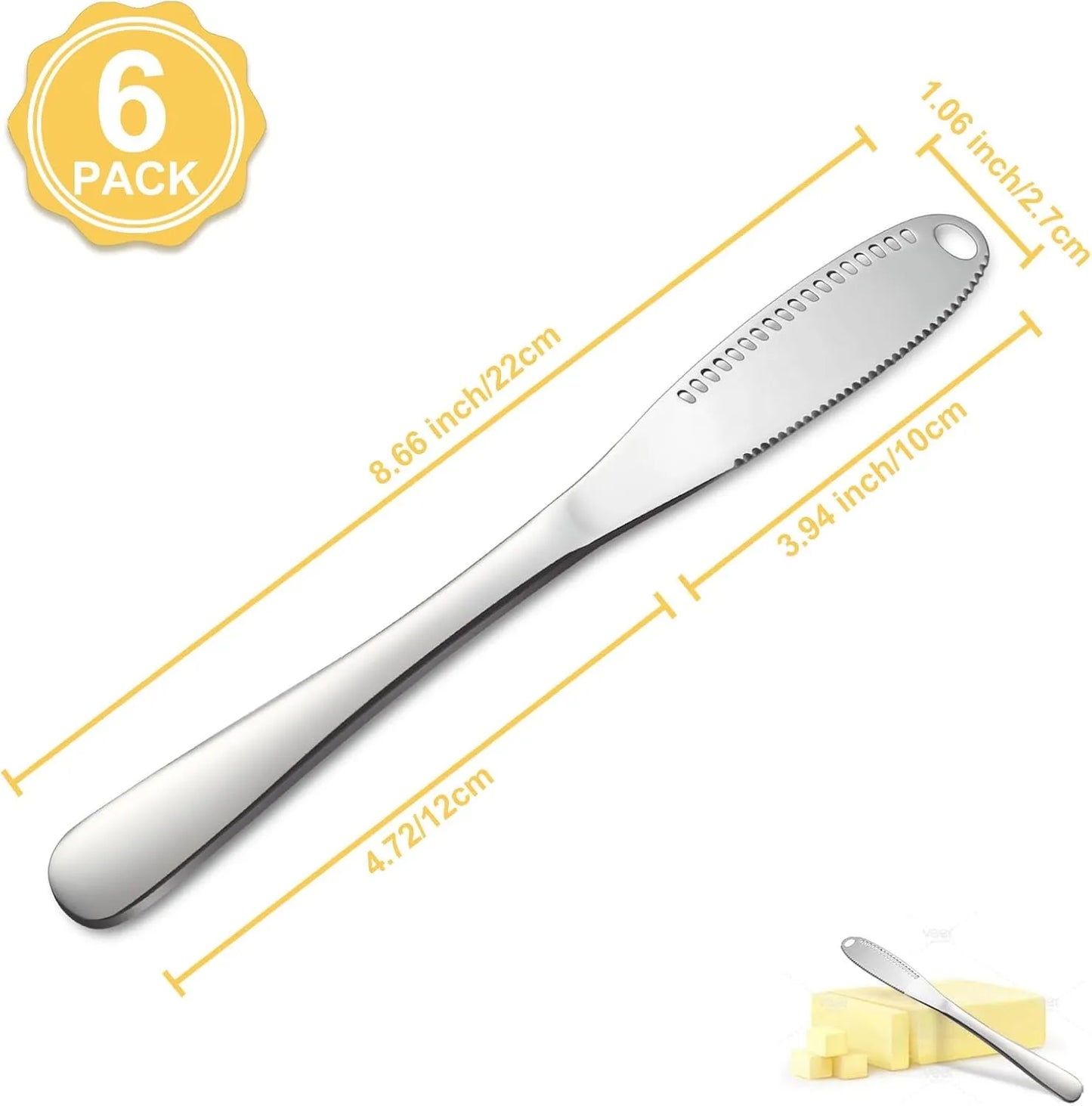 6PCS Butter Knife Set