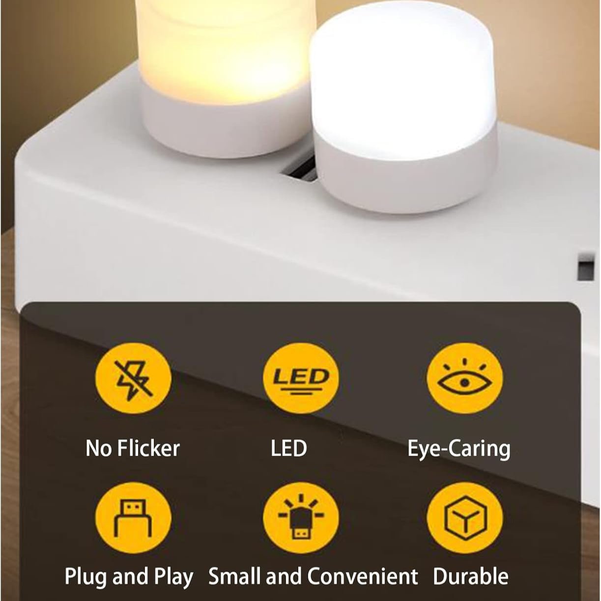 USB LED Mini Night Light Bulb