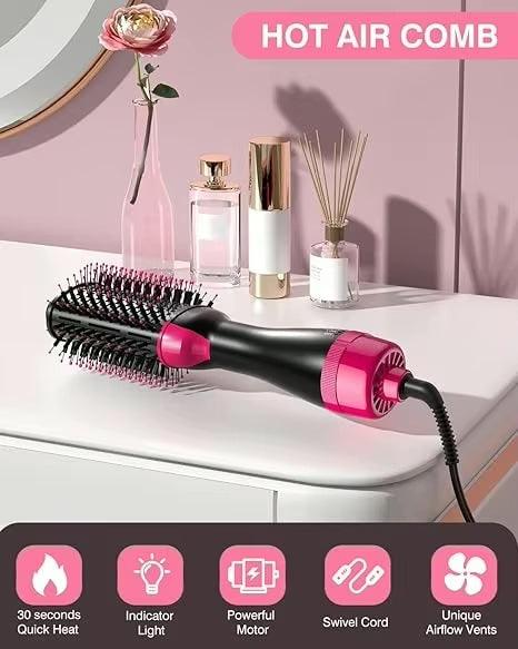 Hot Brush Styling Hair Straightener. - Multi Mart