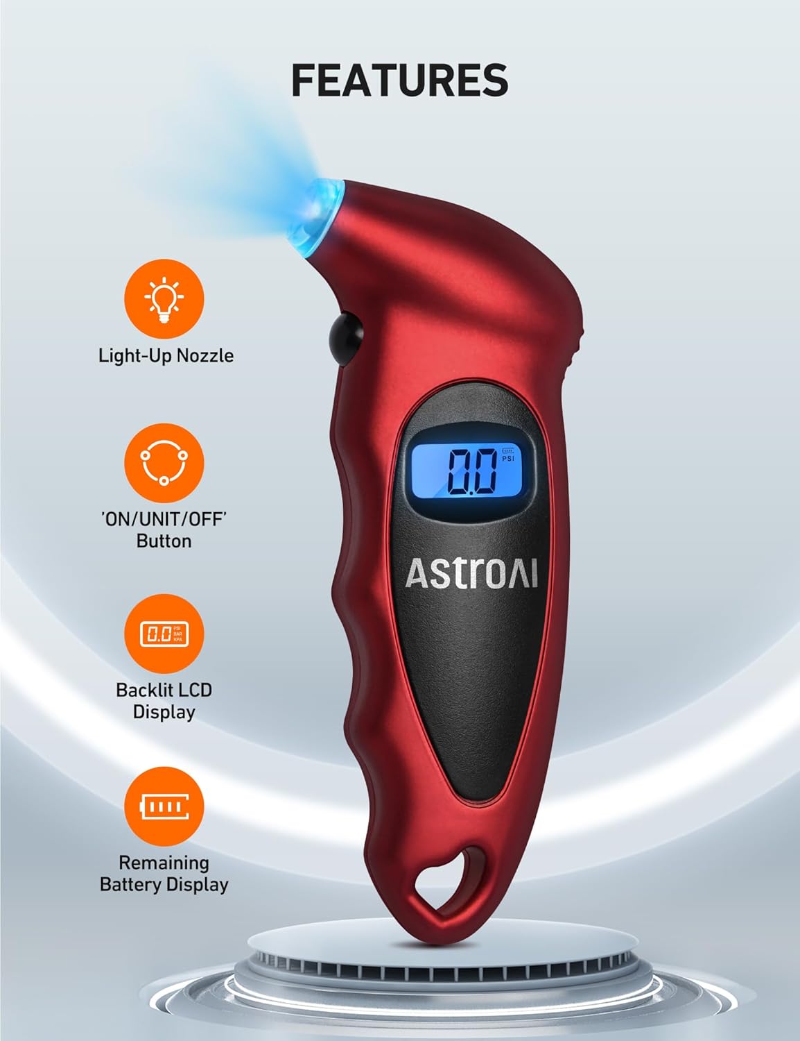 AstroAI Digital Tire Pressure Gauge for Car