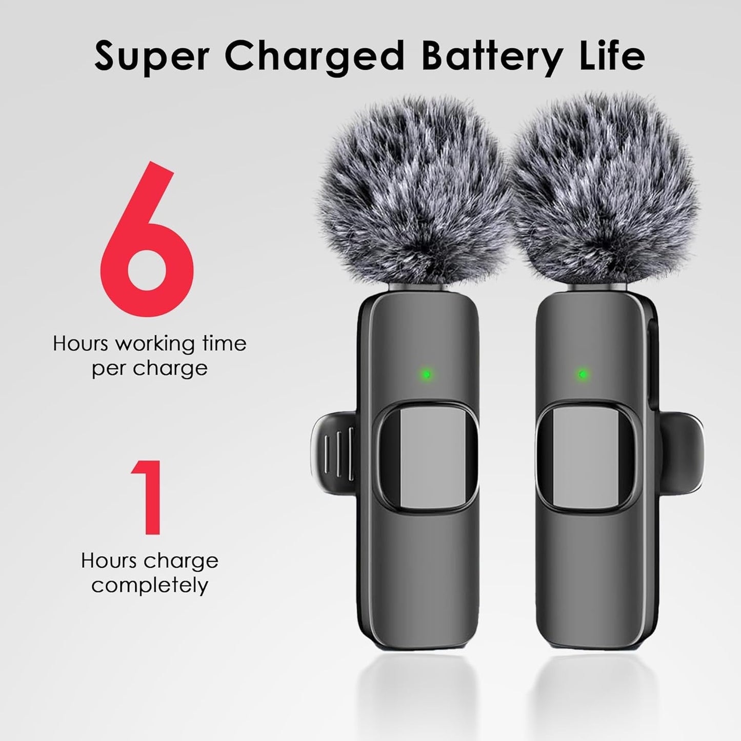 Wireless Lavalier Microphone for iPhone, iPad, and Android