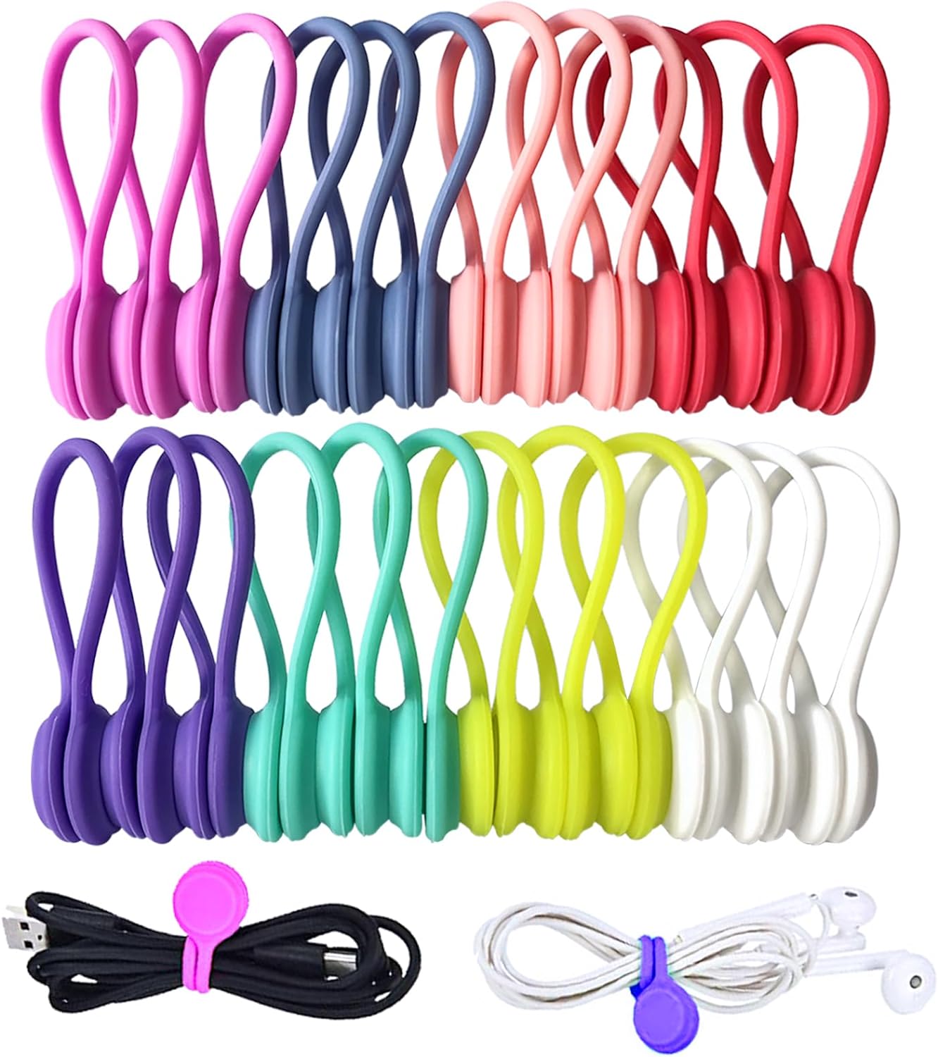 Reusable Magnetic Cable Ties