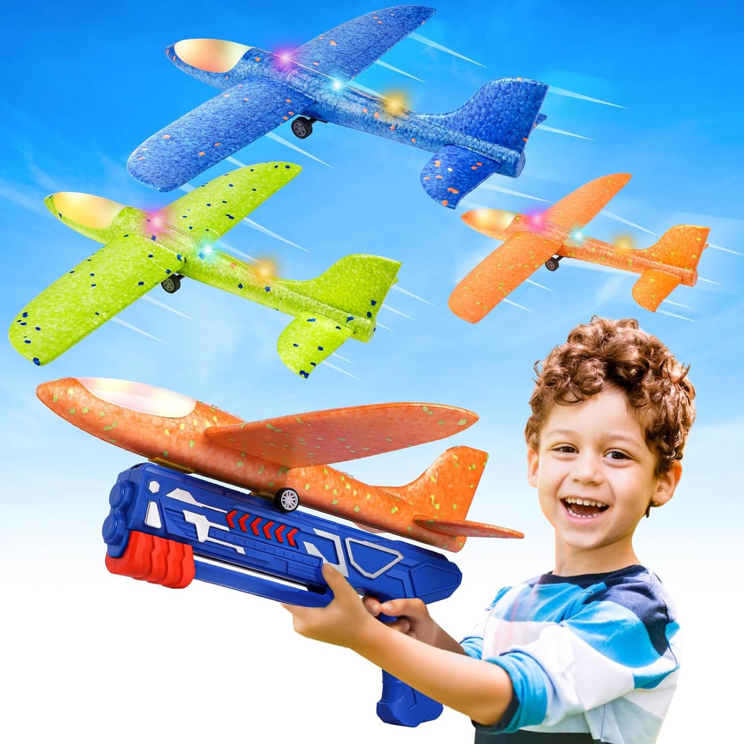 3-Pack Airplane Launcher Toys