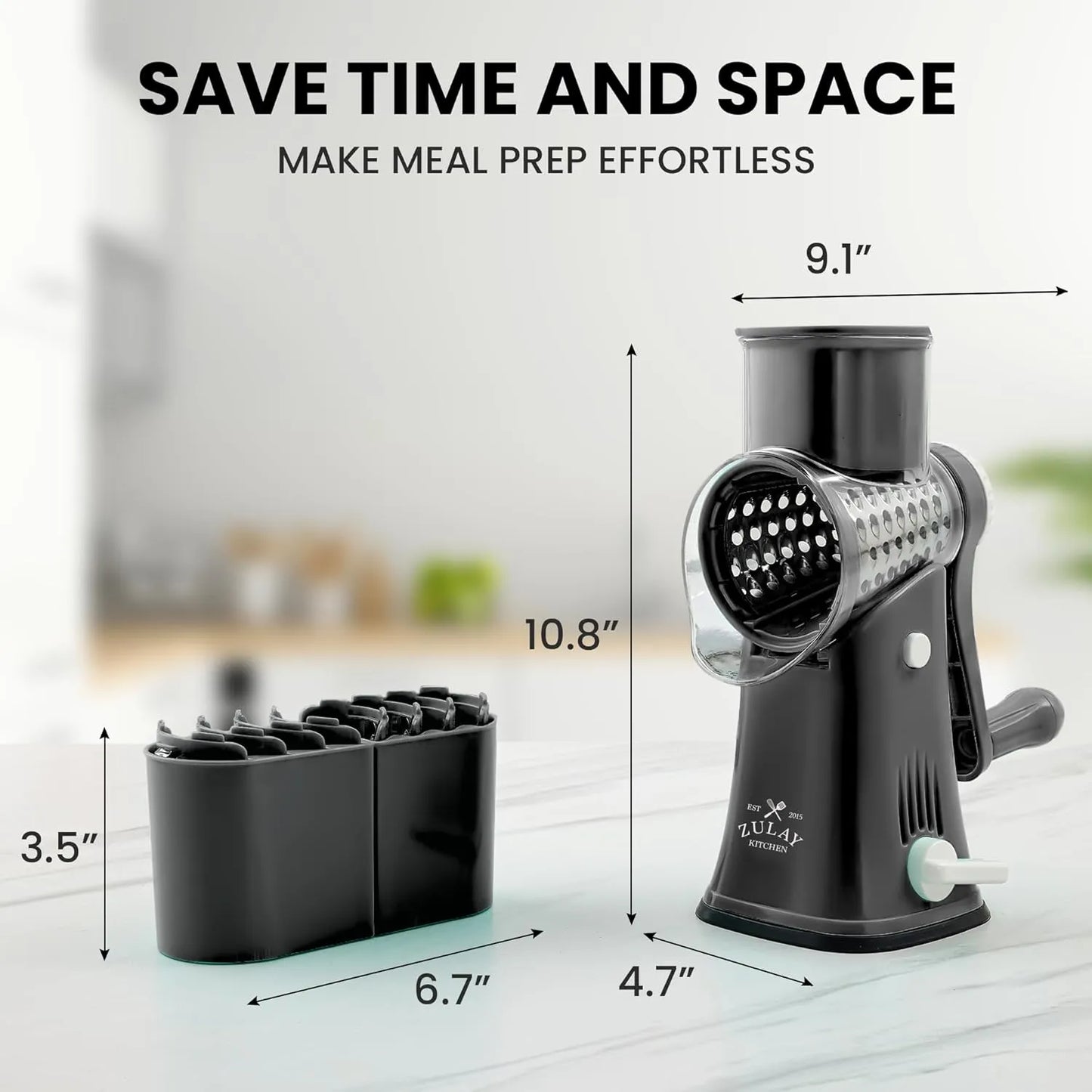 Zulay Rotary Cheese Grater