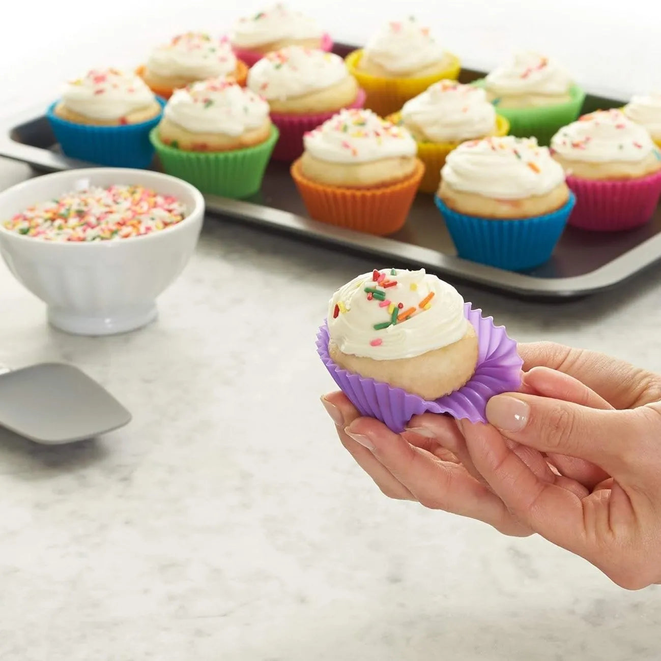 Reusable Silicone Baking Cups