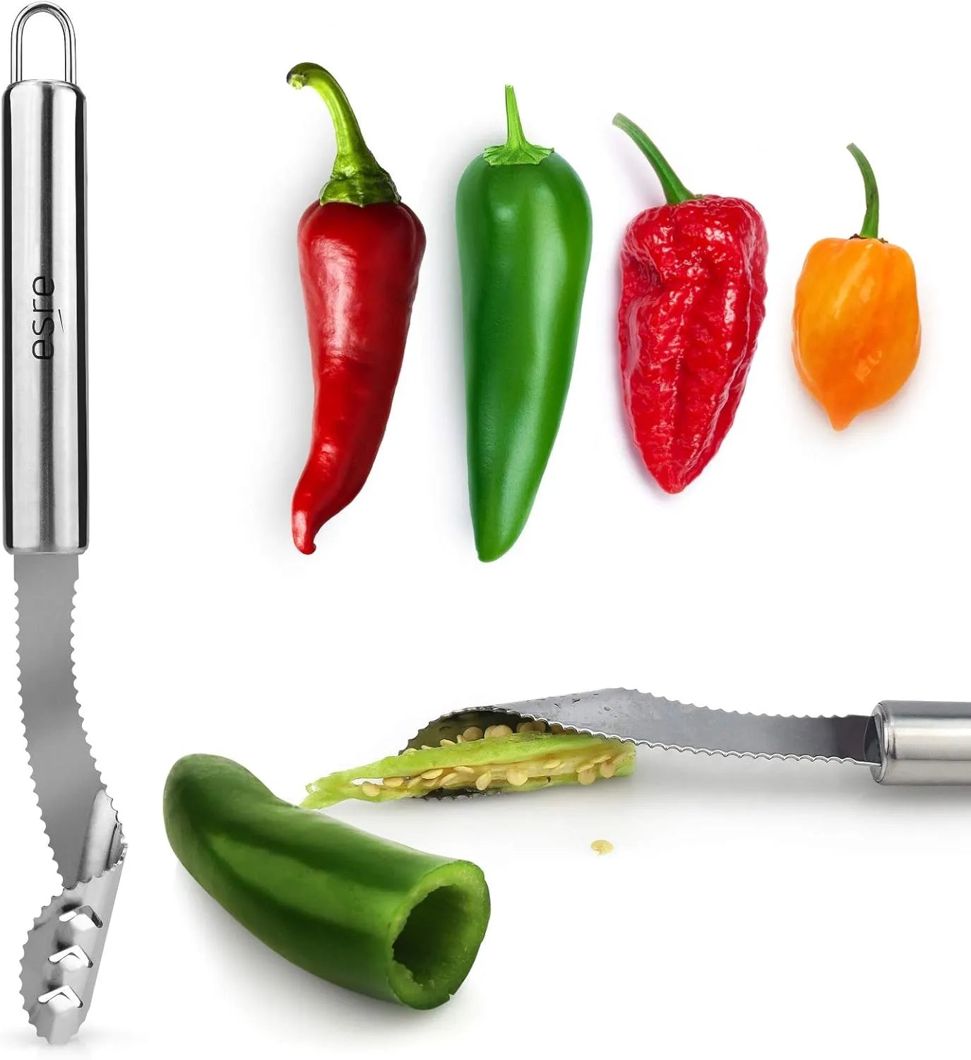 Stainless Steel Jalapeno Corer Pepper Deseeder