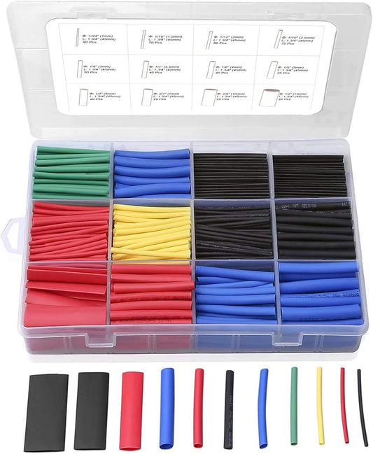 Massmot 530-Piece Heat Shrink Tubing Kit