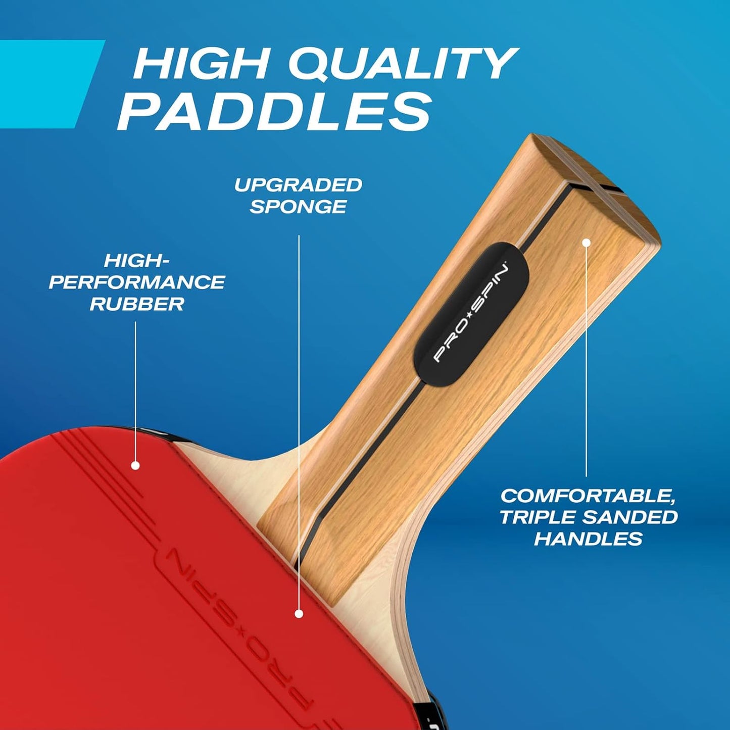 PRO SPIN Portable Table Tennis Set