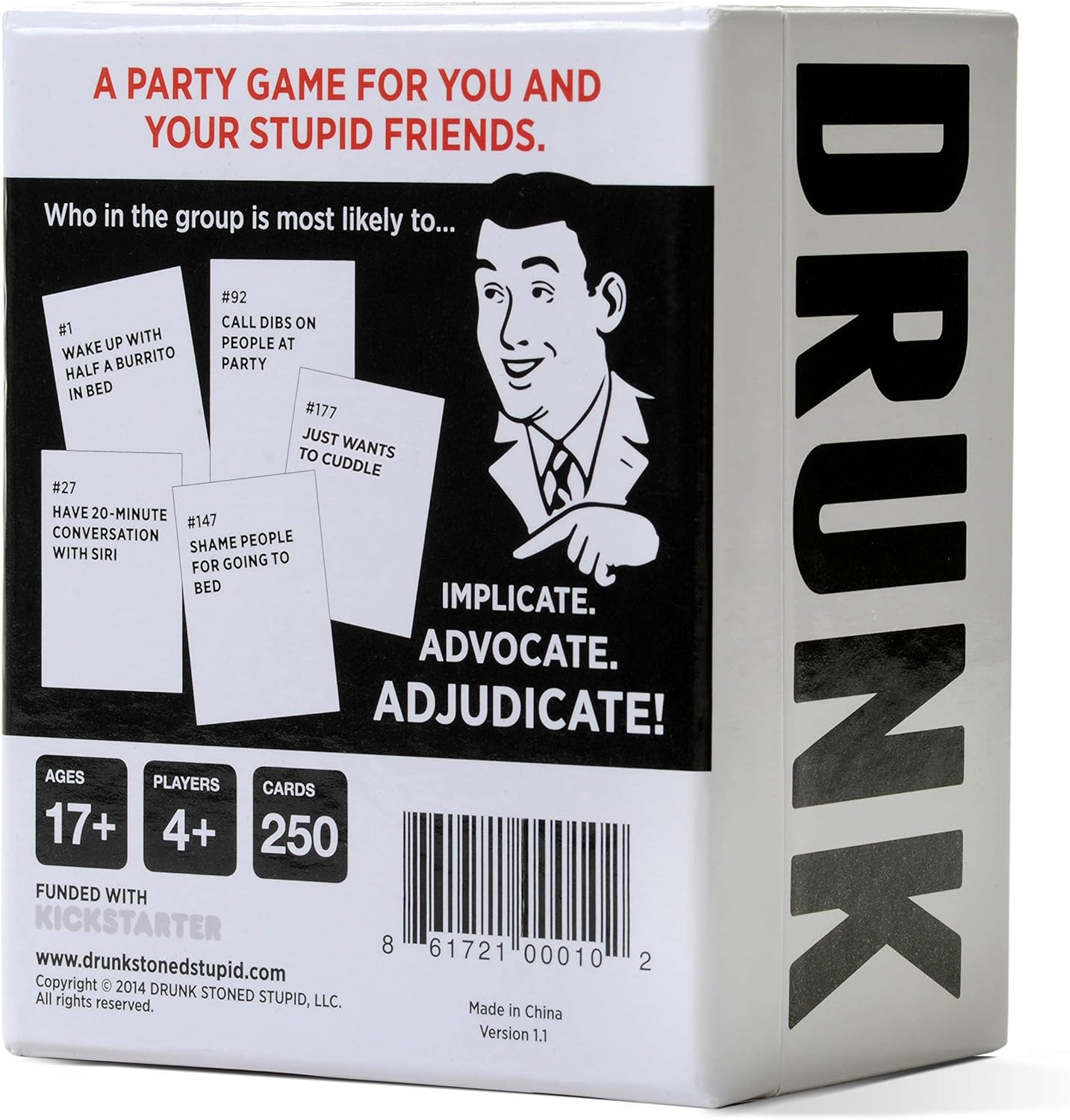 Drunk Stoned or Stupid [A Party  Card Game]