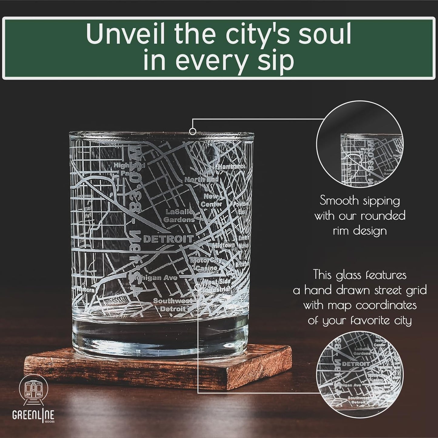 Greenline Goods Whiskey Glasses