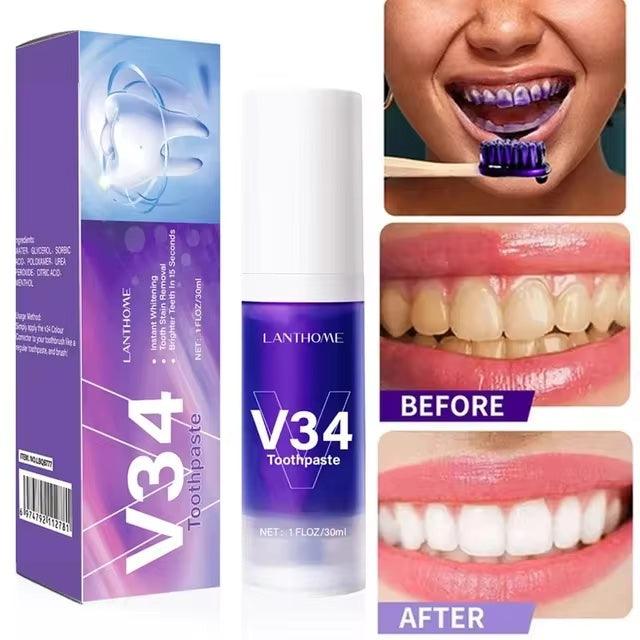 Teeth Whitening Toothpaste Mousse Remove Plaque Stains - Multi Mart