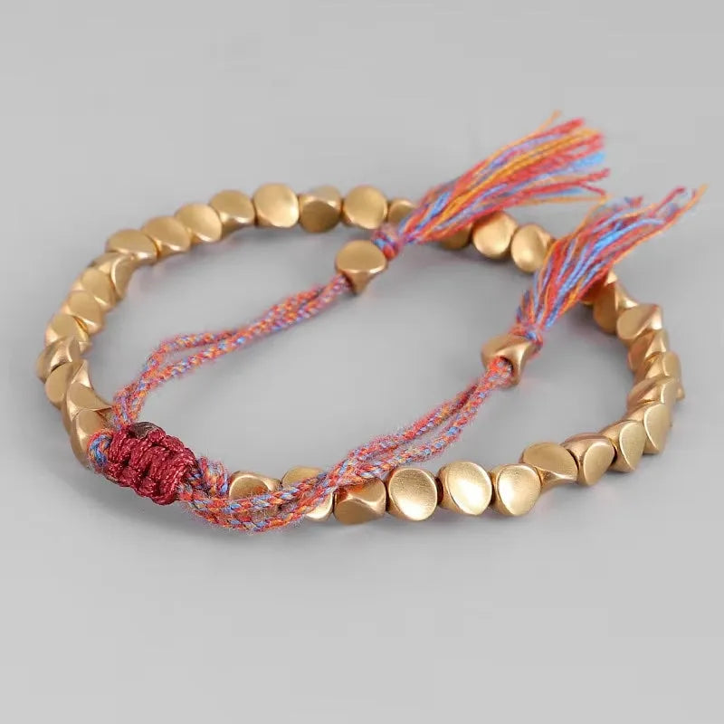 Handmade Copper Tibetan Buddhist Bracelet