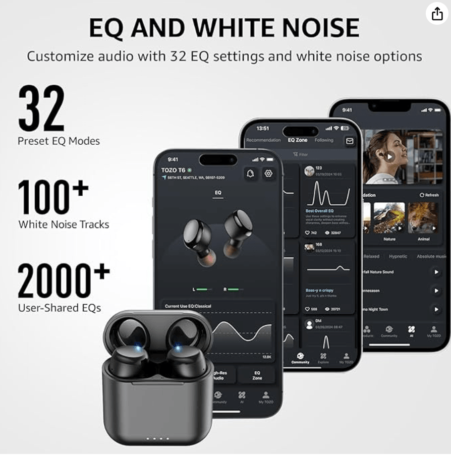 Wireless Earbuds Bluetooth 5.3 Headphones - Multi Mart