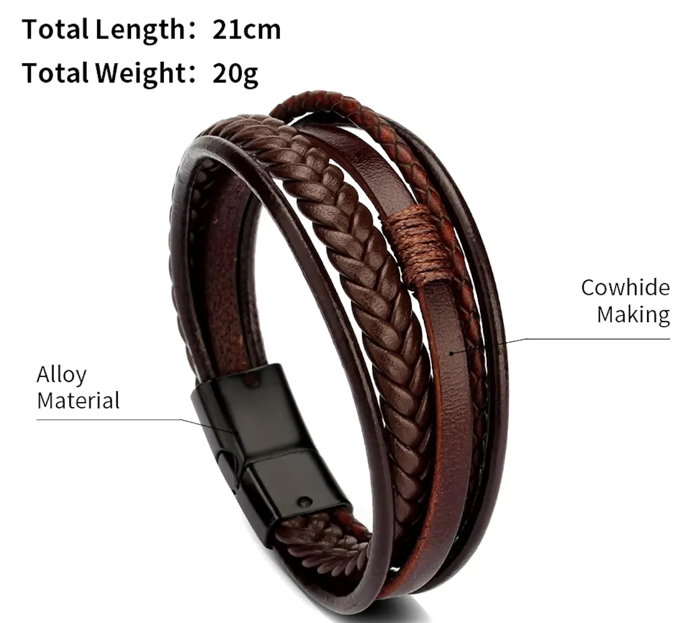 Trendy Leather Bracelets For Men