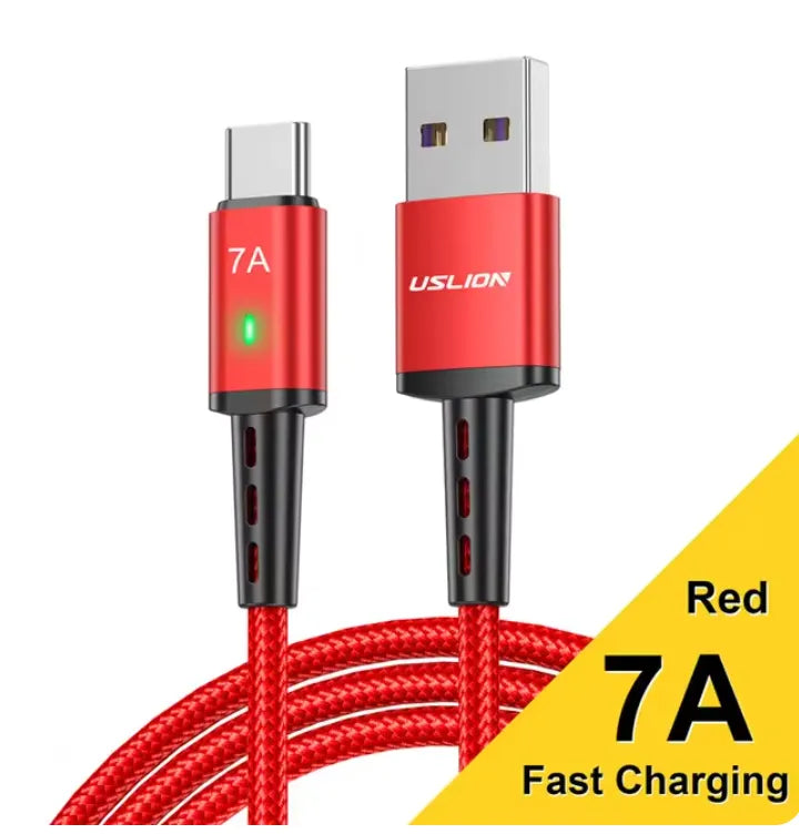 USLION 7A Fast USB Cable Type C