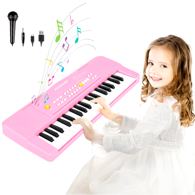 37-Key Portable Kids Piano Keyboard