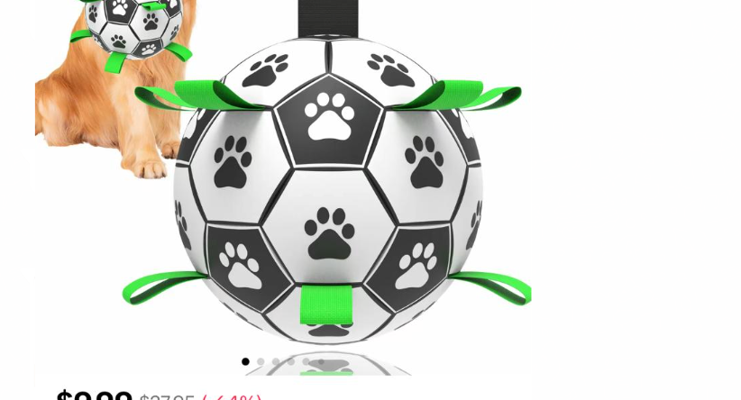 Diman 6-inch Interactive Dog Soccer Ball