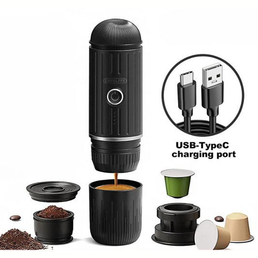 Portable Wireless Electric Coffee & Espresso Maker