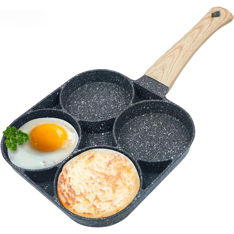 4-Hole Non-Stick Frying Pan