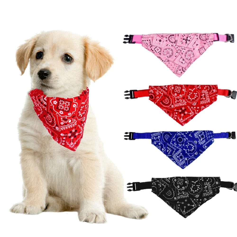 Stylish Bandana with Leather Accents for Pets