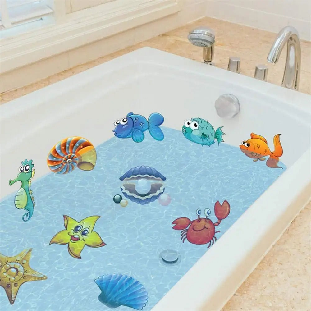 10pcs Cartoon Animal Anti-Slip Bath Mat Stickers