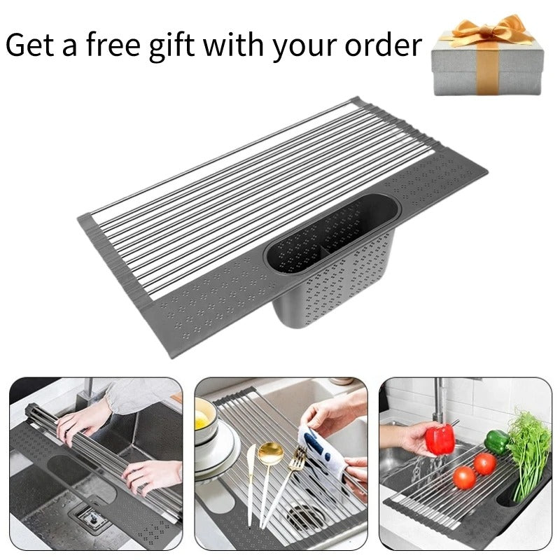 Roll-Up Dish Drying Rack