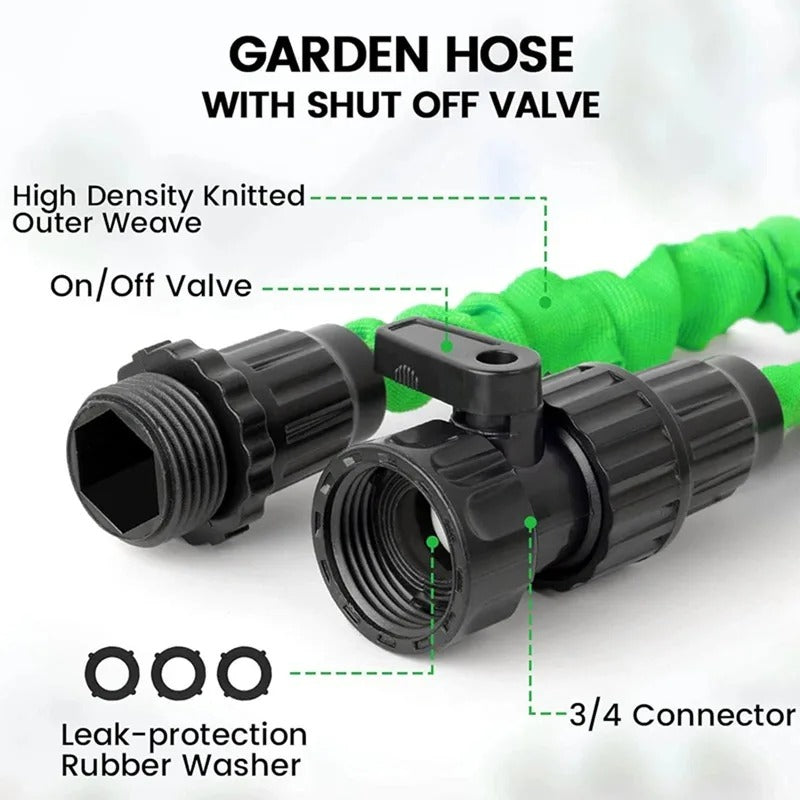 Expandable Garden Hose with Water Gun