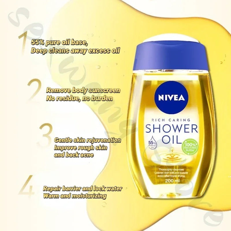 Nivea Shower Oil Natural Caring 200ml