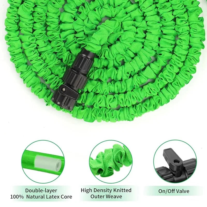 Expandable Garden Hose with Water Gun