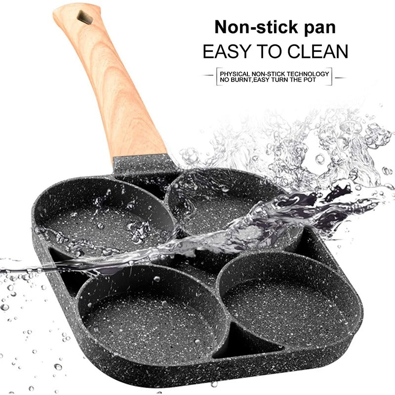 4-Hole Non-Stick Frying Pan