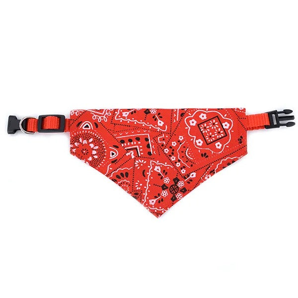 Stylish Bandana with Leather Accents for Pets