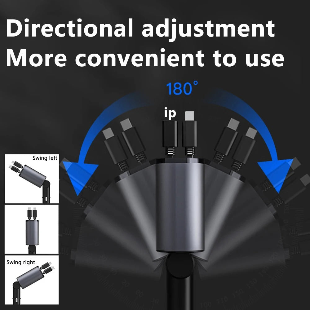 100W 4-in-1 Scalable Car Charger