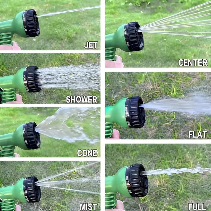 Expandable Garden Hose with Water Gun