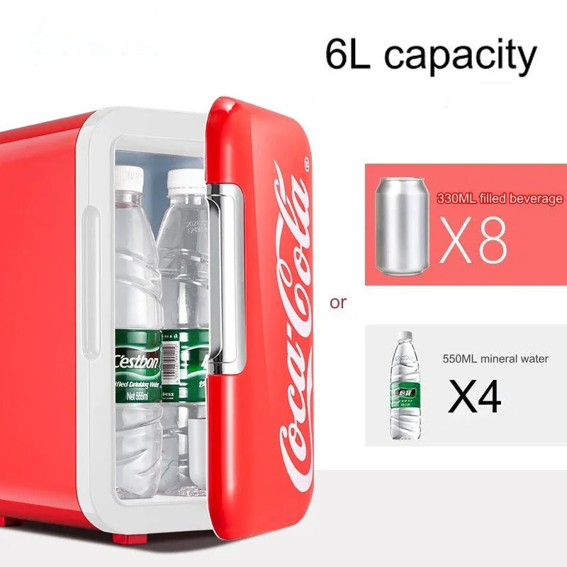 6L Coca-Cola Mini Fridge Cooler & Warmer