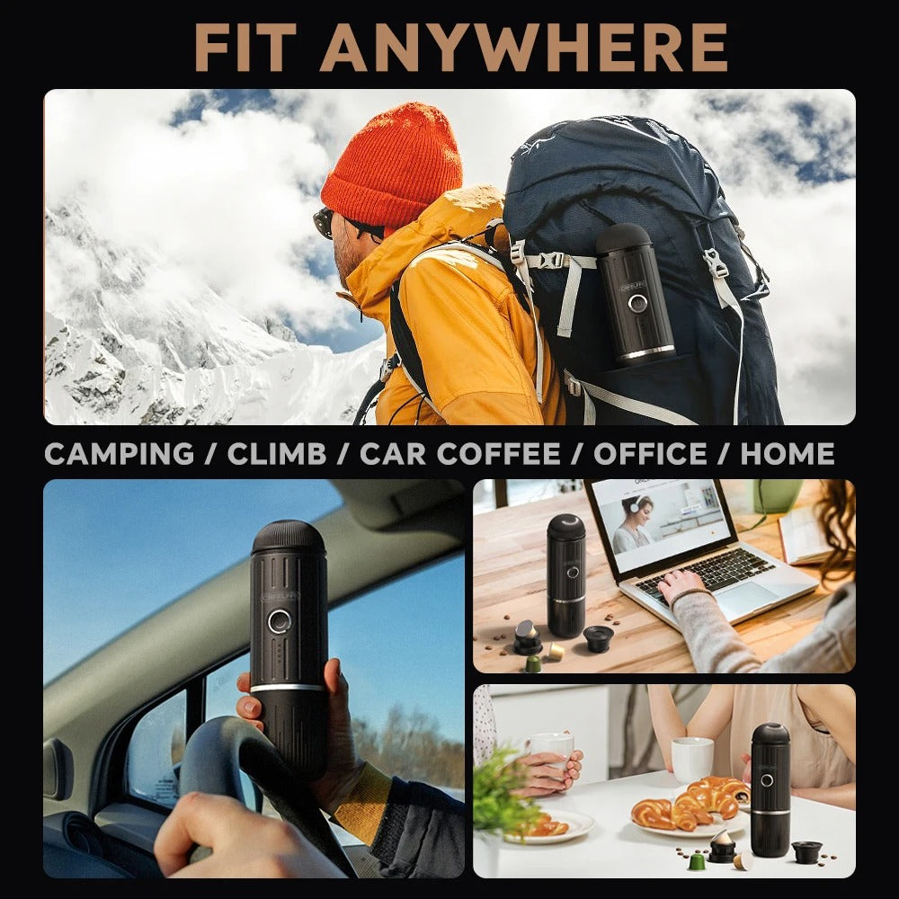 Portable Wireless Electric Coffee & Espresso Maker