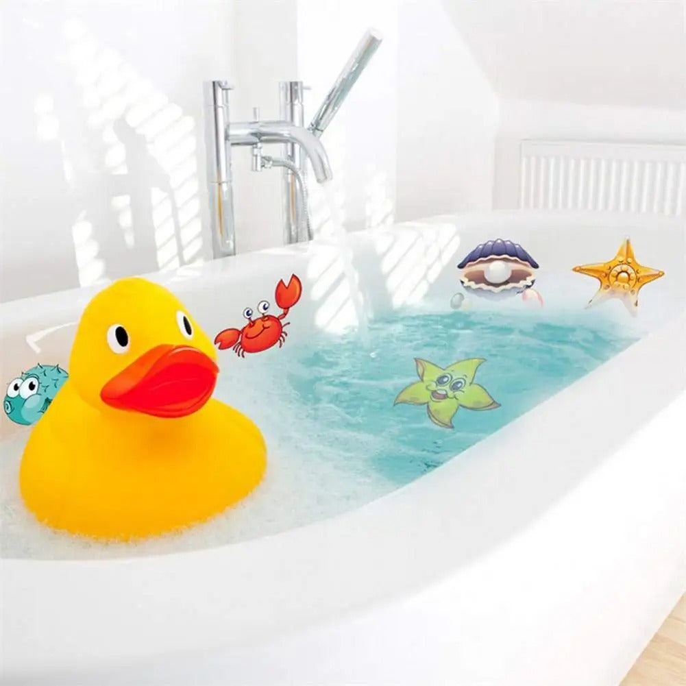 10pcs Cartoon Animal Anti-Slip Bath Mat Stickers